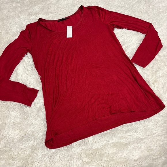 White House black market Burgundy long sleeve NWT woman’s size large - Picture 4 of 12